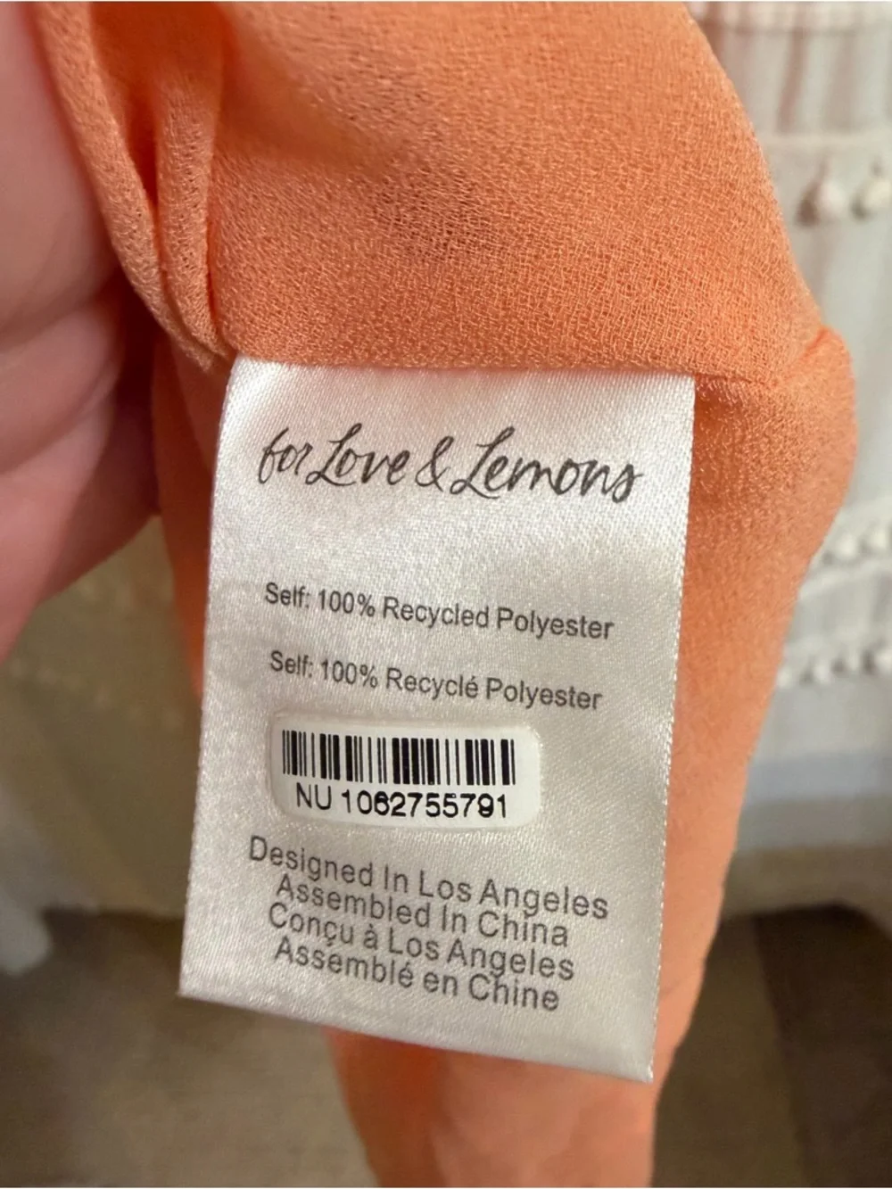 For Love & Lemons Chiffon Layered Kamory Maxi Dress in the Color Peach Size M - Picture 4 of 10